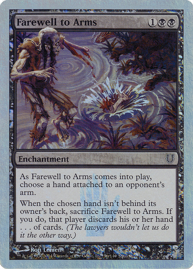 Farewell to Arms (Alternate Foil) [Unhinged] | North Valley Games