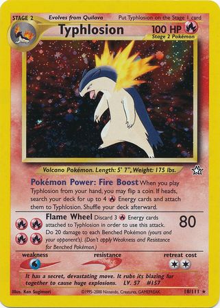 Typhlosion (18/111) [Neo Genesis Unlimited] | North Valley Games