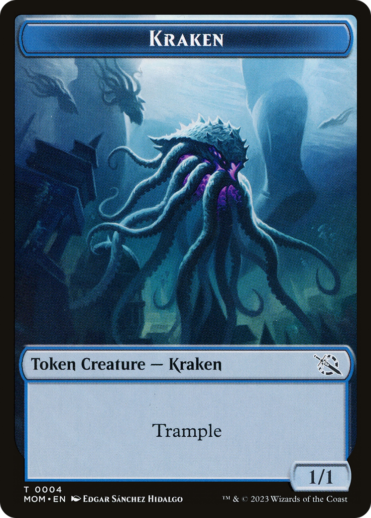 Soldier // Kraken Double-Sided Token [March of the Machine Tokens] | North Valley Games