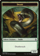Aven Initiate // Snake Double-Sided Token [Amonkhet Tokens] | North Valley Games