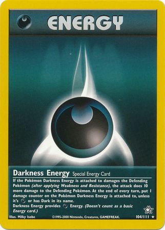 Darkness Energy (104/111) [Neo Genesis Unlimited] | North Valley Games