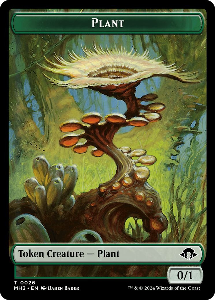 Zombie // Plant Double-Sided Token [Modern Horizons 3 Tokens] | North Valley Games