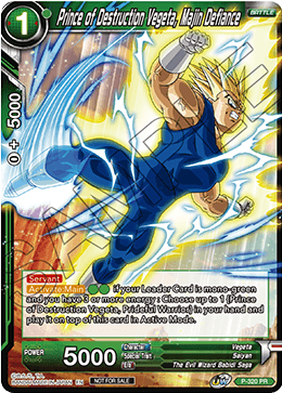 Prince of Destruction Vegeta, Majin Defiance (P-320) [Tournament Promotion Cards] | North Valley Games