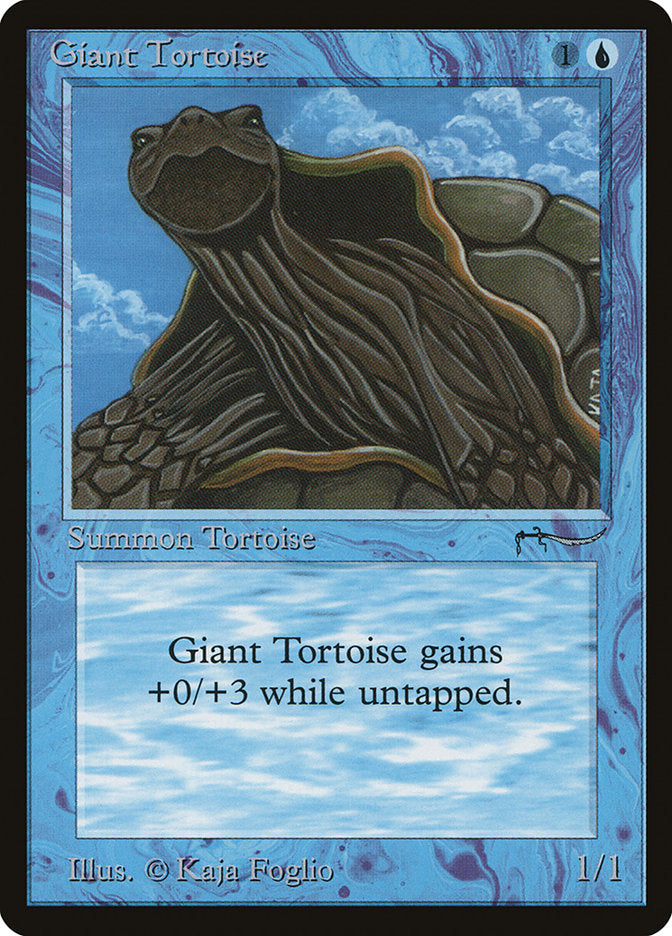 Giant Tortoise (Dark Mana Cost) [Arabian Nights] | North Valley Games