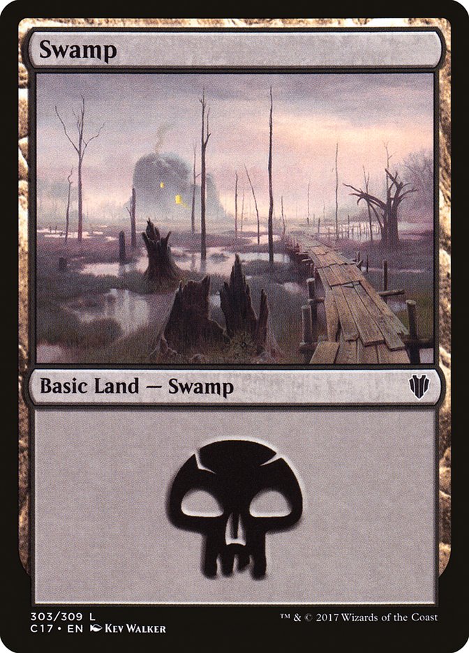 Swamp (303) [Commander 2017] | North Valley Games