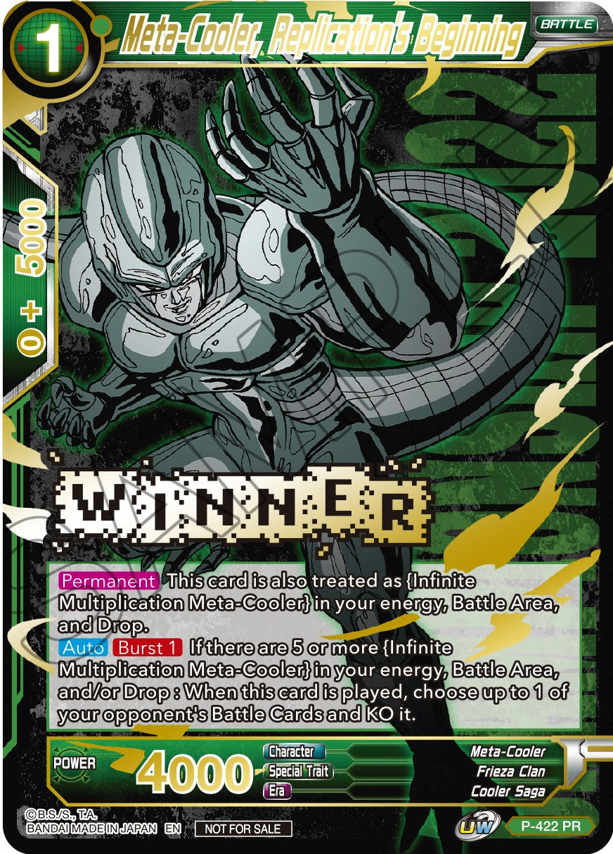 Meta-Cooler, Replication's Beginning (Championship Pack 2022 Vol.2) (Winner Gold Stamped) (P-422) [Promotion Cards] | North Valley Games