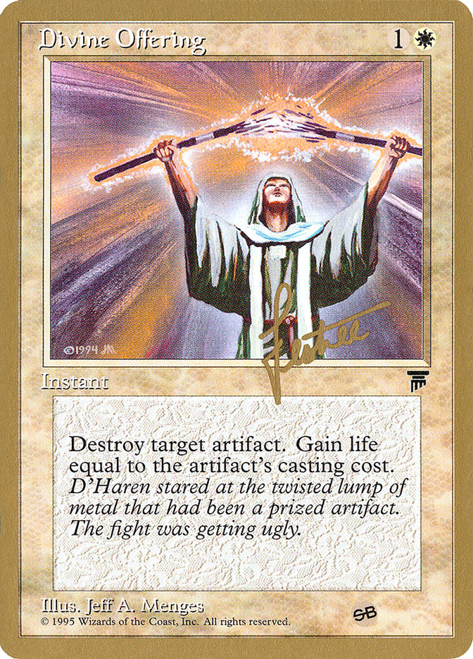 Divine Offering (Bertrand Lestree) (SB) [Pro Tour Collector Set] | North Valley Games