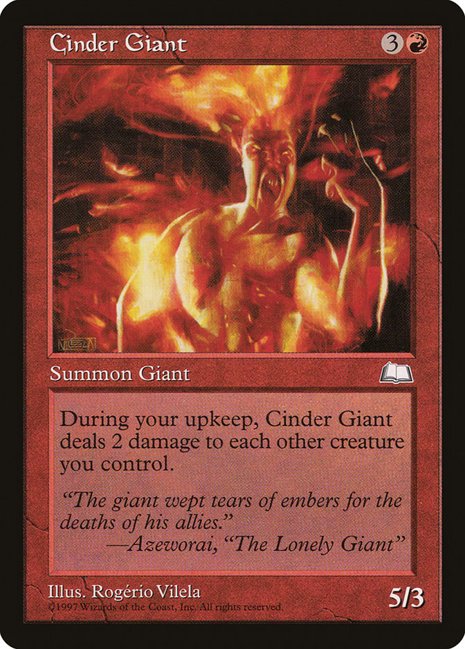 Cinder Giant [Weatherlight] | North Valley Games