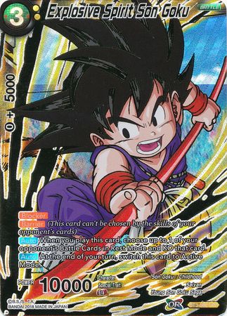 Explosive Spirit Son Goku (SPR) (BT3-088) [Cross Worlds] | North Valley Games