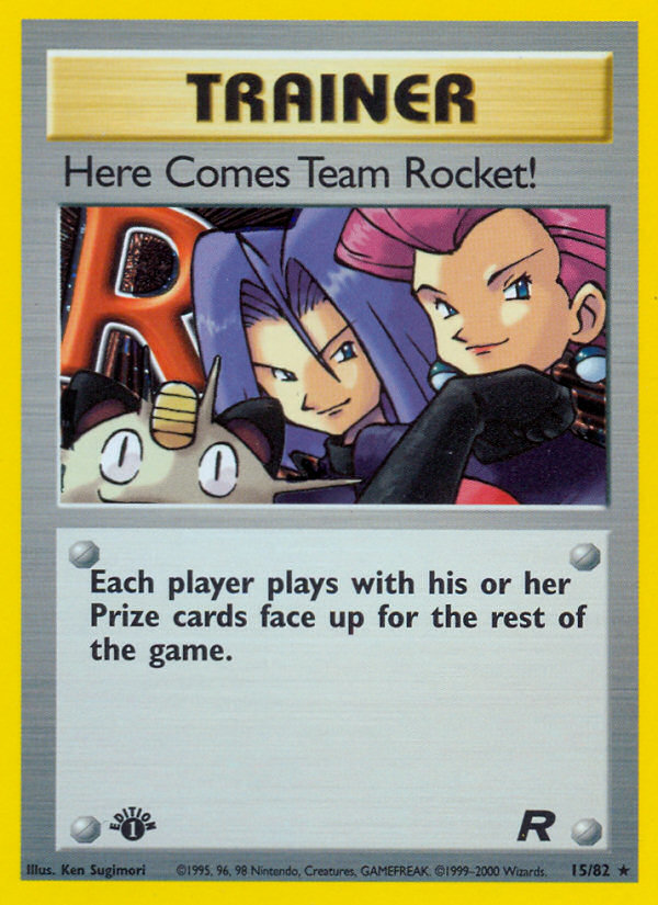 Here Comes Team Rocket! (15/82) [Team Rocket 1st Edition] | North Valley Games