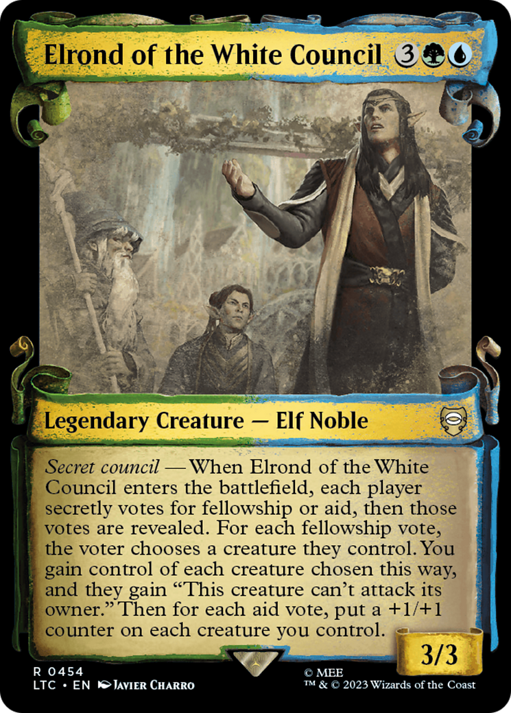 Elrond of the White Council [The Lord of the Rings: Tales of Middle-Earth Commander Showcase Scrolls] | North Valley Games
