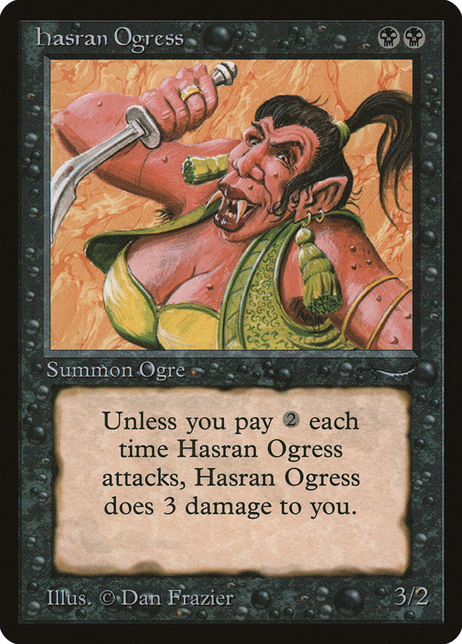Hasran Ogress (Dark Mana Cost) [Arabian Nights] | North Valley Games
