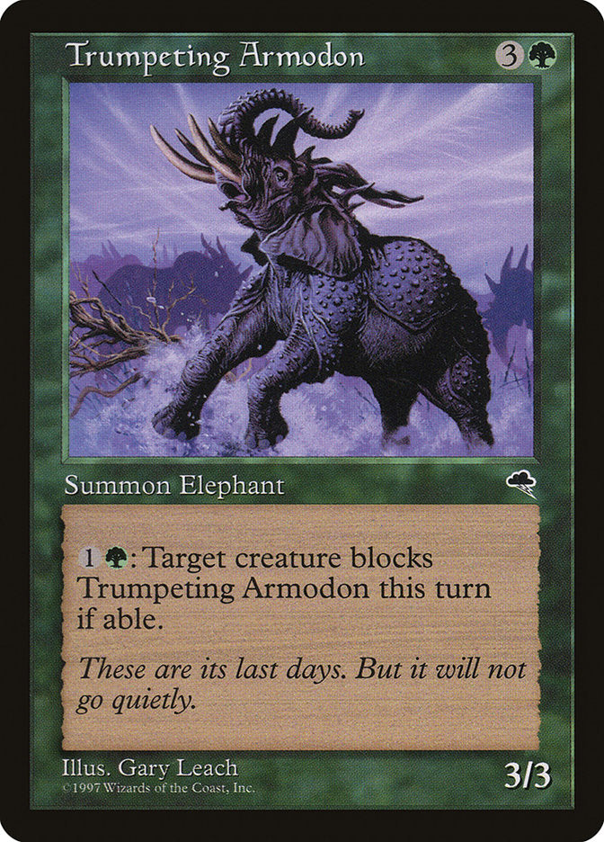 Trumpeting Armodon [Tempest] | North Valley Games