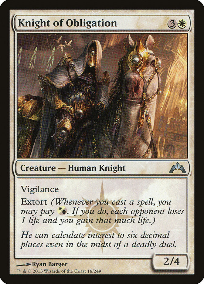 Knight of Obligation [Gatecrash] | North Valley Games