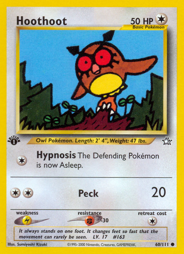 Hoothoot (60/111) [Neo Genesis 1st Edition] | North Valley Games