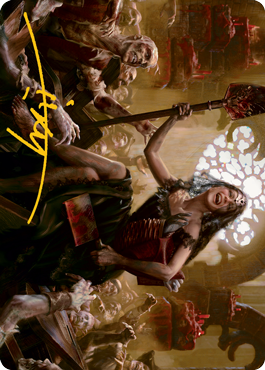 Gisa, Glorious Resurrector Art Card (Gold-Stamped Signature) [Innistrad: Midnight Hunt Art Series] | North Valley Games
