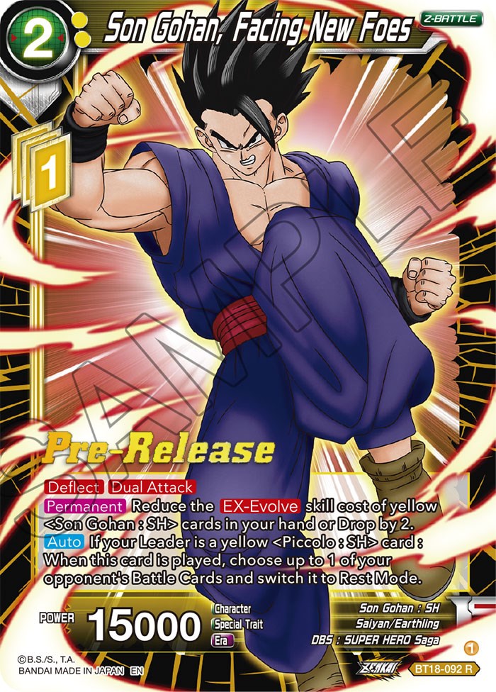 Son Gohan, Facing New Foes (BT18-092) [Dawn of the Z-Legends Prerelease Promos] | North Valley Games