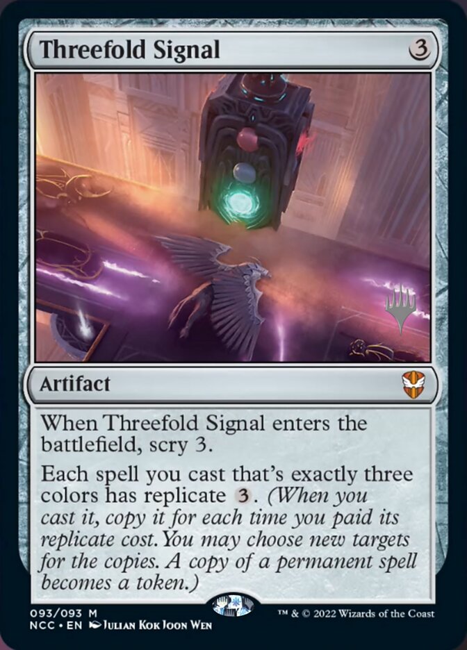 Threefold Signal (Promo Pack) [Streets of New Capenna Commander Promos] | North Valley Games