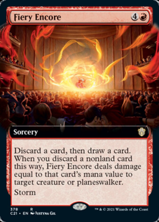 Fiery Encore (Extended Art) [Commander 2021] | North Valley Games
