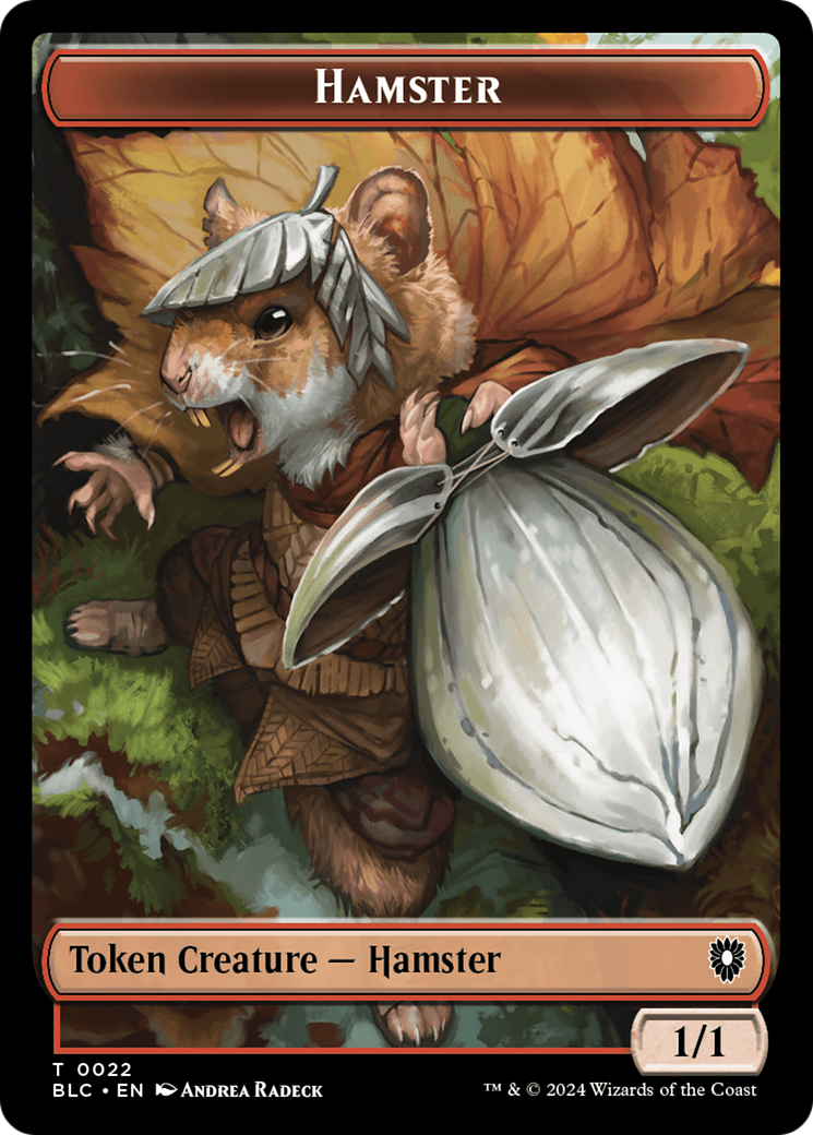 Hamster // City's Blessing Double-Sided Token [Bloomburrow Commander Tokens] | North Valley Games
