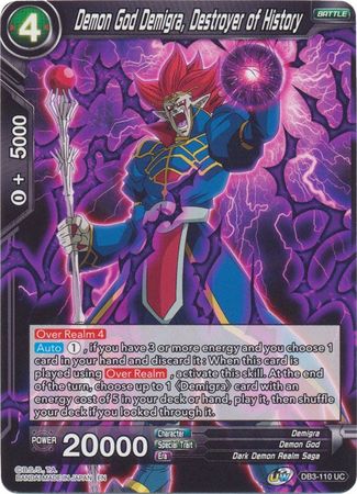 Demon God Demigra, Destroyer of History (DB3-110) [Giant Force] | North Valley Games
