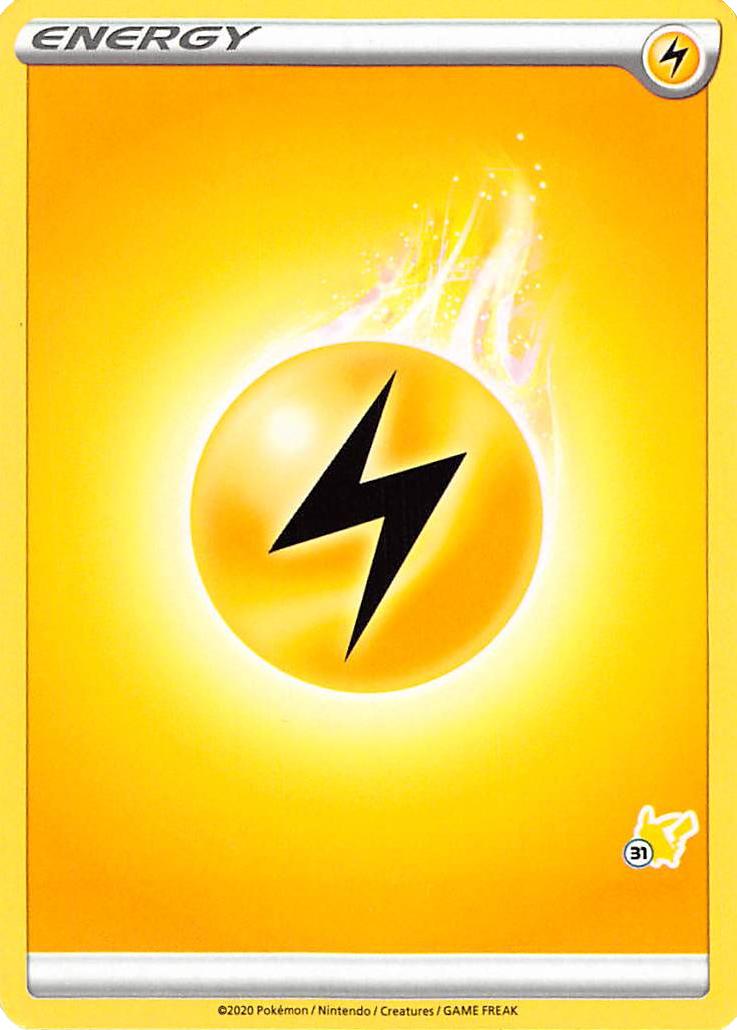 Lightning Energy (Pikachu Stamp #31) [Battle Academy 2022] | North Valley Games