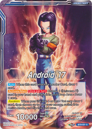 Android 17 // Android 17, Universal Guardian (BT9-021) [Universal Onslaught] | North Valley Games