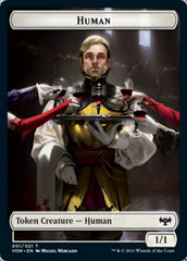 Human (001) // Treasure Double-Sided Token [Innistrad: Crimson Vow Tokens] | North Valley Games