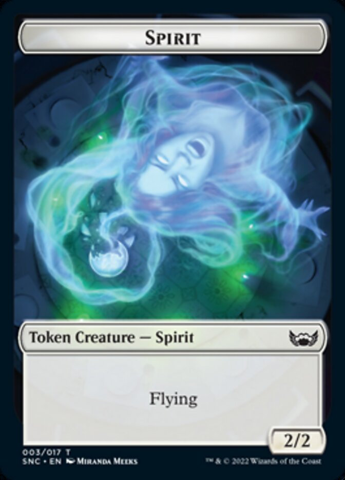 Devil // Spirit Double-Sided Token [Streets of New Capenna Tokens] | North Valley Games