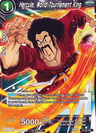 Hercule, World Tournament King (Power Booster) (P-161) [Promotion Cards] | North Valley Games