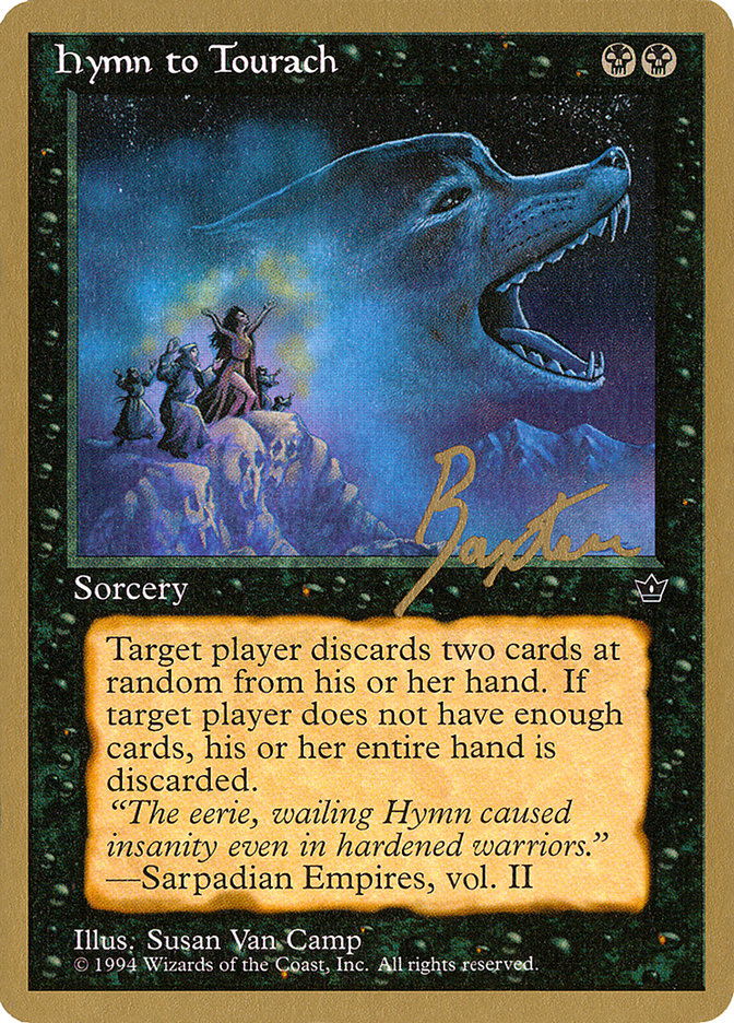 Hymn to Tourach (Wolf) (George Baxter) [Pro Tour Collector Set] | North Valley Games