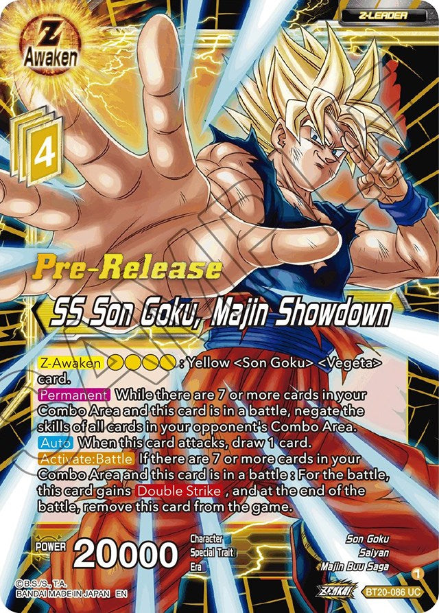 SS Son Goku, Majin Showdown (BT20-086) [Power Absorbed Prerelease Promos] | North Valley Games