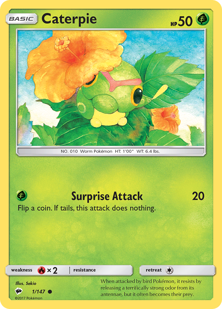 Caterpie (1/147) [Sun & Moon: Burning Shadows] | North Valley Games