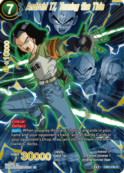 Android 17, Turning the Tide (Alternate Art) (DB2-036_R) [Special Anniversary Set 2021] | North Valley Games