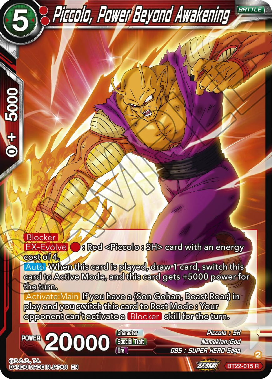 Piccolo, Power Beyond Awakening (BT22-015) [Critical Blow] | North Valley Games