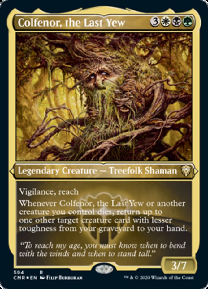 Colfenor, the Last Yew (Etched) [Commander Legends] | North Valley Games