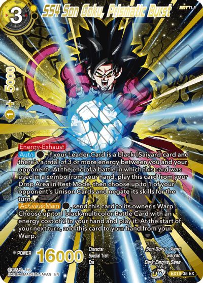 SS4 Son Goku, Prismatic Burst (EX19-35) [Special Anniversary Set 2021] | North Valley Games