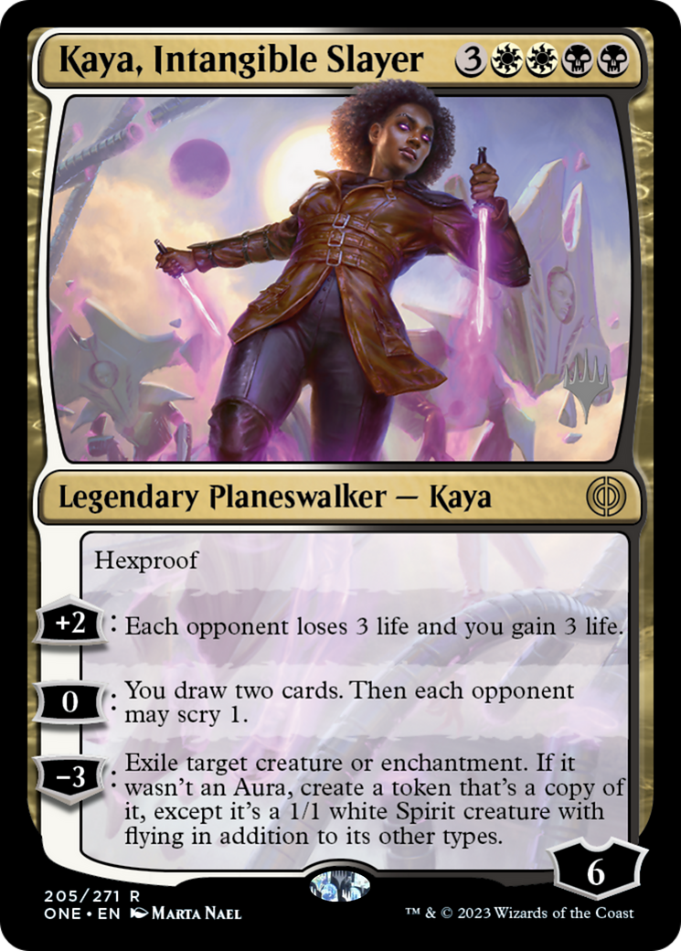 Kaya, Intangible Slayer (Promo Pack) [Phyrexia: All Will Be One Promos] | North Valley Games