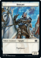 Drake // Knight Double-Sided Token [Double Masters 2022 Tokens] | North Valley Games