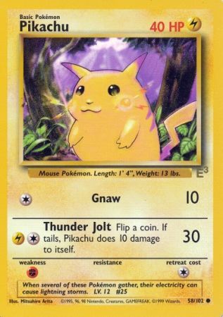 Pikachu (58/102) (E3 Stamped Promo) [Miscellaneous Cards] | North Valley Games