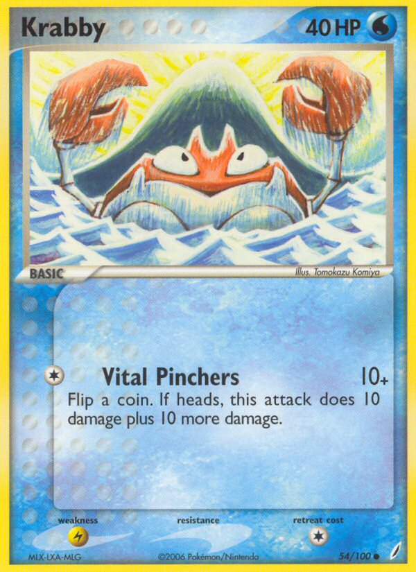 Krabby (54/100) [EX: Crystal Guardians] | North Valley Games