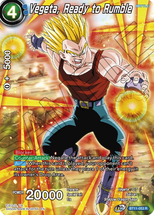 Vegeta, Ready to Rumble (BT11-053) [Theme Selection: History of Vegeta] | North Valley Games