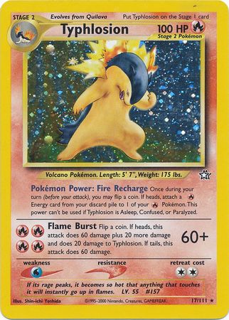 Typhlosion (17/111) [Neo Genesis Unlimited] | North Valley Games