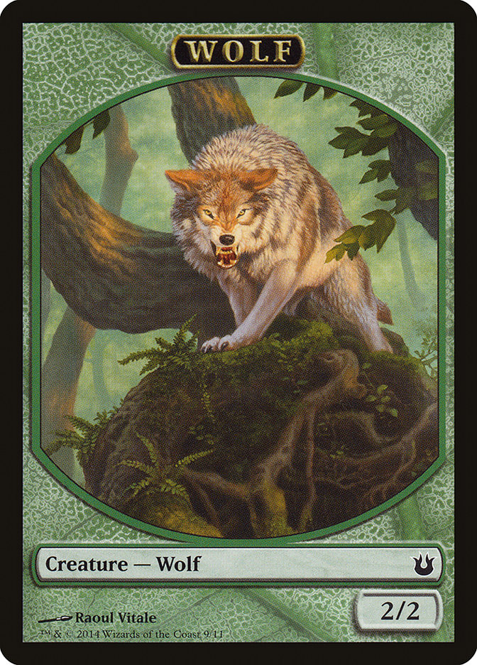 Wolf Token [Born of the Gods Tokens] | North Valley Games