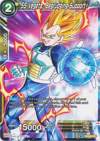 SS Vegeta, Begrudging Support (XD3-06) [The Ultimate Life Form] | North Valley Games