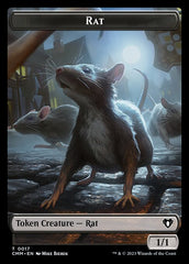 City's Blessing // Rat Double-Sided Token [Commander Masters Tokens] | North Valley Games