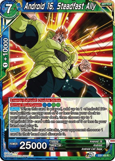 Android 16, Steadfast Ally (EB1-63) [Battle Evolution Booster] | North Valley Games