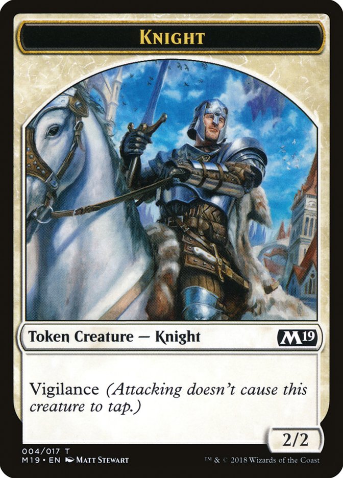 Knight Token [Core Set 2019 Tokens] | North Valley Games