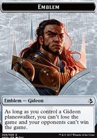 Gideon of the Trials Emblem // Zombie Double-Sided Token [Amonkhet Tokens] | North Valley Games