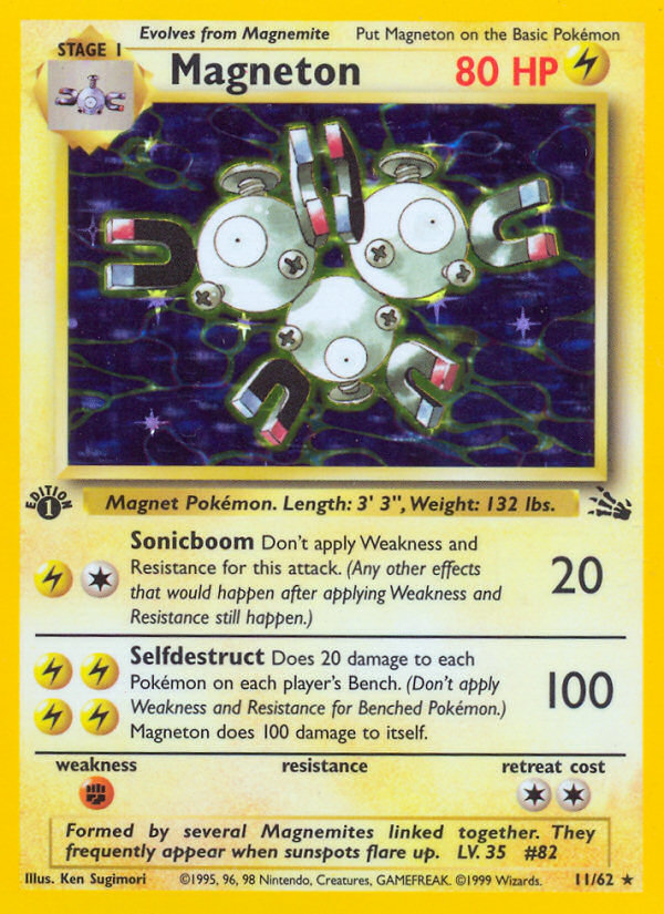 Magneton (11/62) [Fossil 1st Edition] | North Valley Games